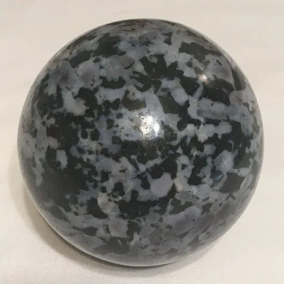 Indigo Gabbro (aka Mystic Merlinite) Sphere with flashes! - Picture 6 of 9